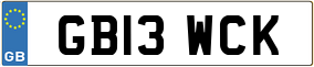 Truck License Plate